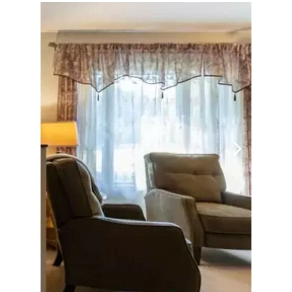 Royal Velvet Opus Ascot Rod Pocket Valance 50 W x 23 L Fawn Valances Brown Tone